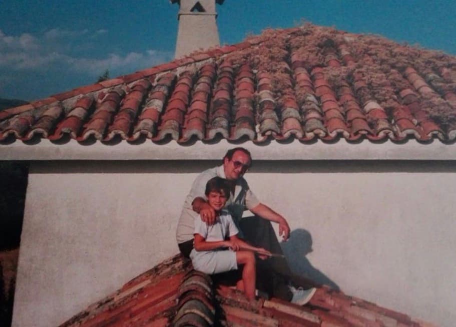 En el tejado de la casa de Cercedilla